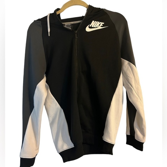 Nike zip up hooded color block jacket / hooded sweatshirt / Nike / womens - Picture 1 of 6